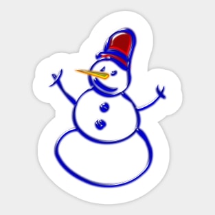 Snowman Sticker